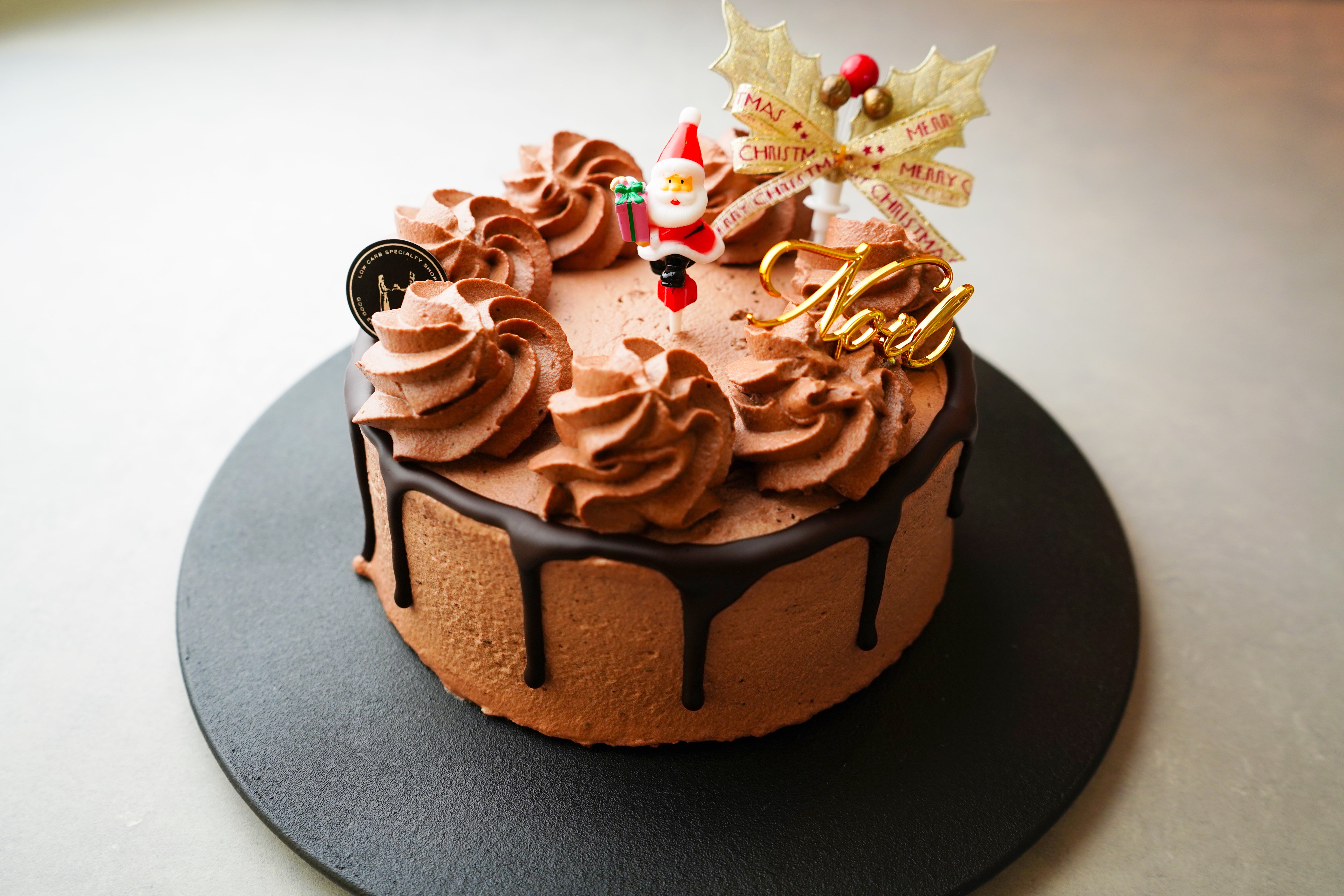 糖質オフ]チョコレートのクリスマスケーキ – patisserie GOOD EATZ