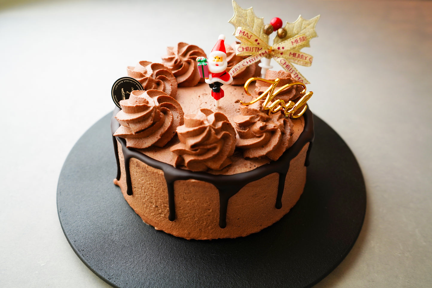 [糖質オフ]チョコレートのクリスマスケーキ